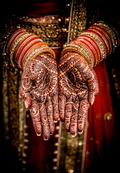 Photo of bridal hand mehendi design