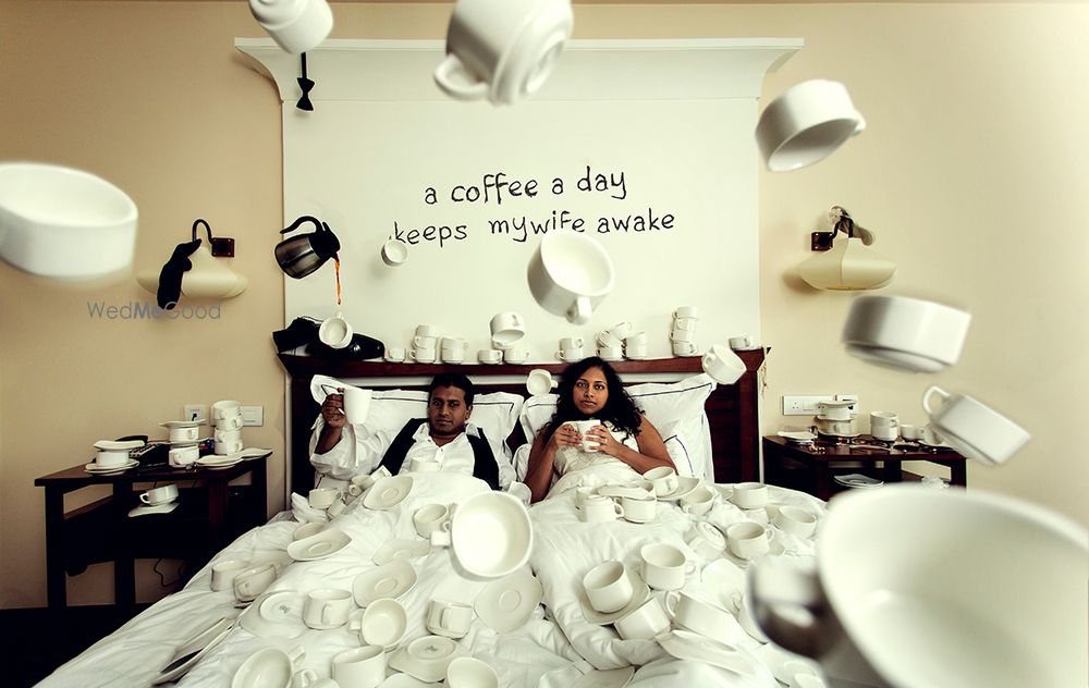 Photo of crazy shoots with coffee cups