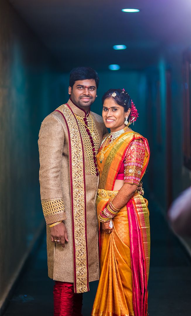 Wedding Photoshoot & Poses Photo kanjeevaram saree