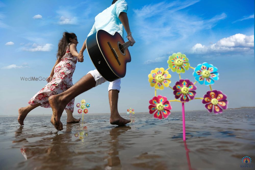 Photo of beach pre wedding shoot