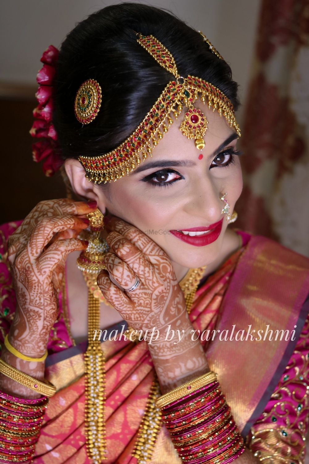 Photo From Anuradha's Wedding - By Makeup By Varalakshmi