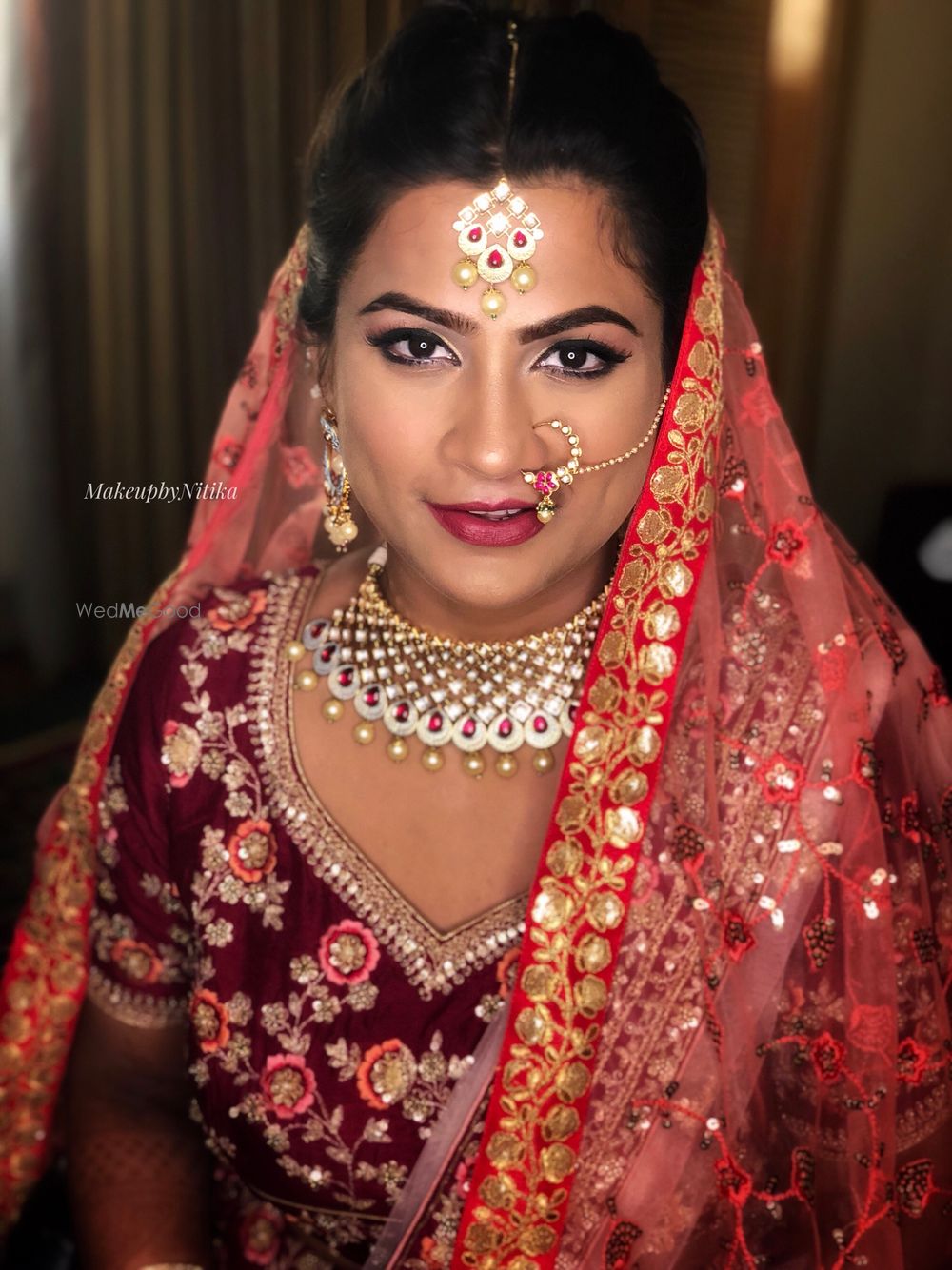 Photo From Vrushali's wedding + reception - By MakeupbyNitika