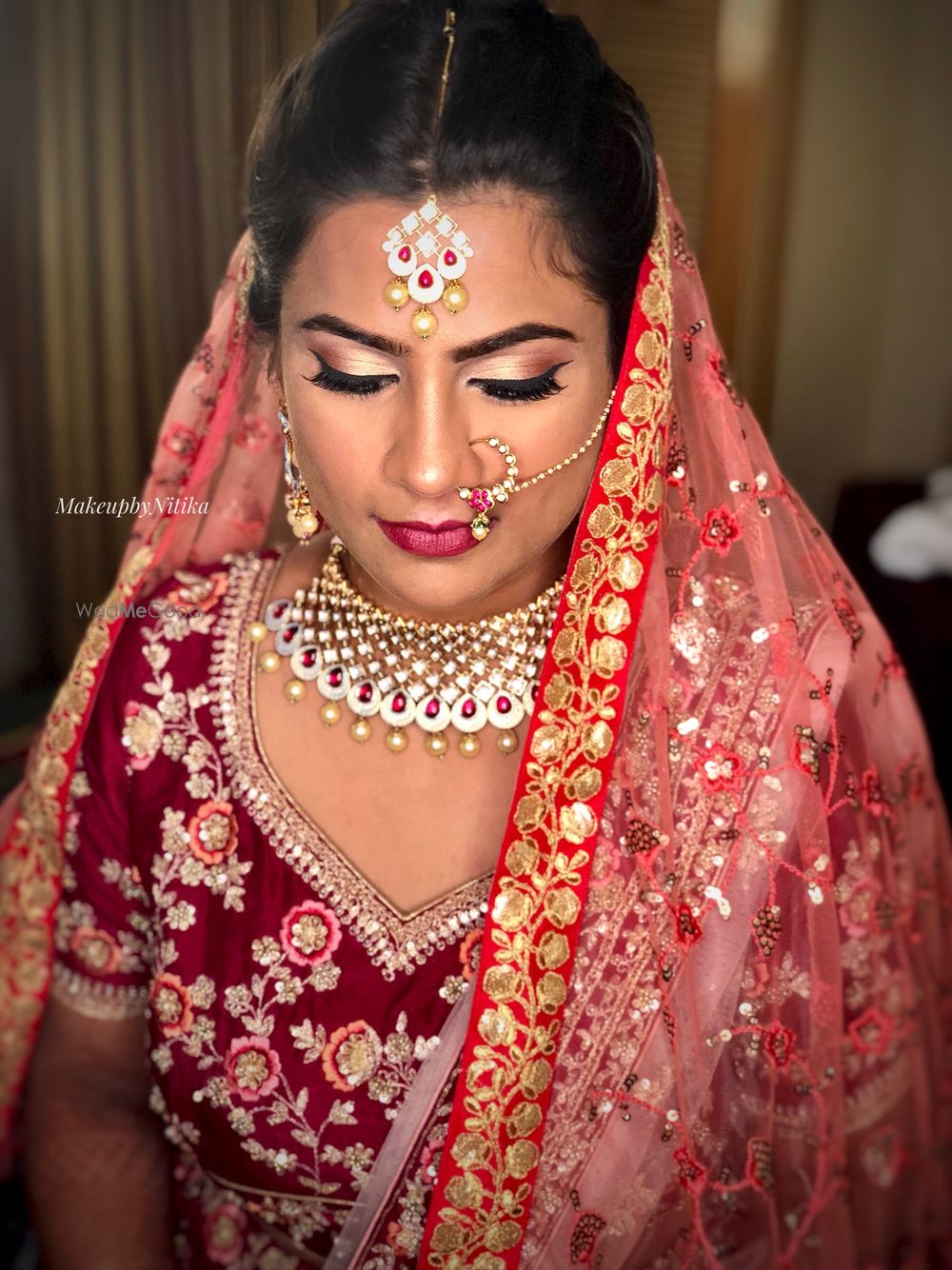 Photo From Vrushali's wedding + reception - By MakeupbyNitika