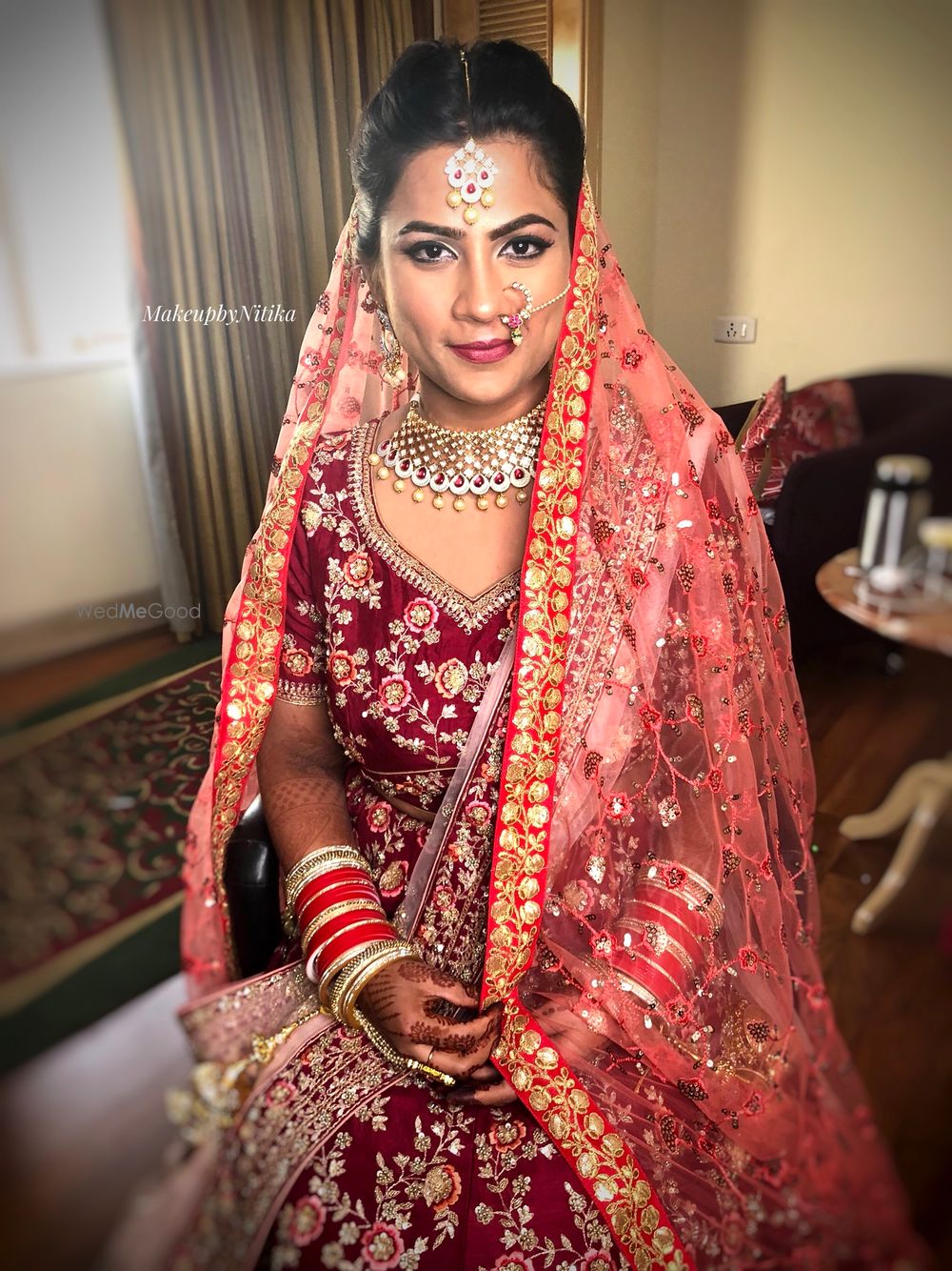 Photo From Vrushali's wedding + reception - By MakeupbyNitika