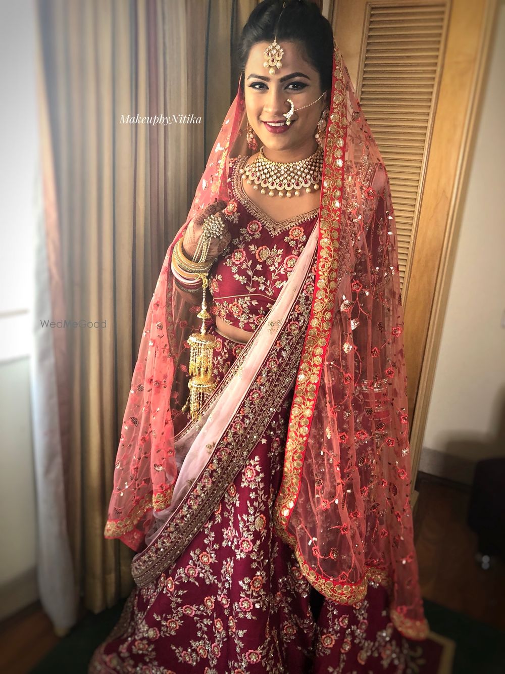 Photo From Vrushali's wedding + reception - By MakeupbyNitika