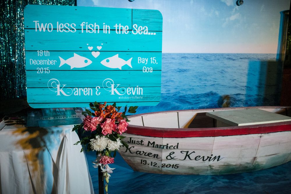 Photo of Wooden signage at weddings