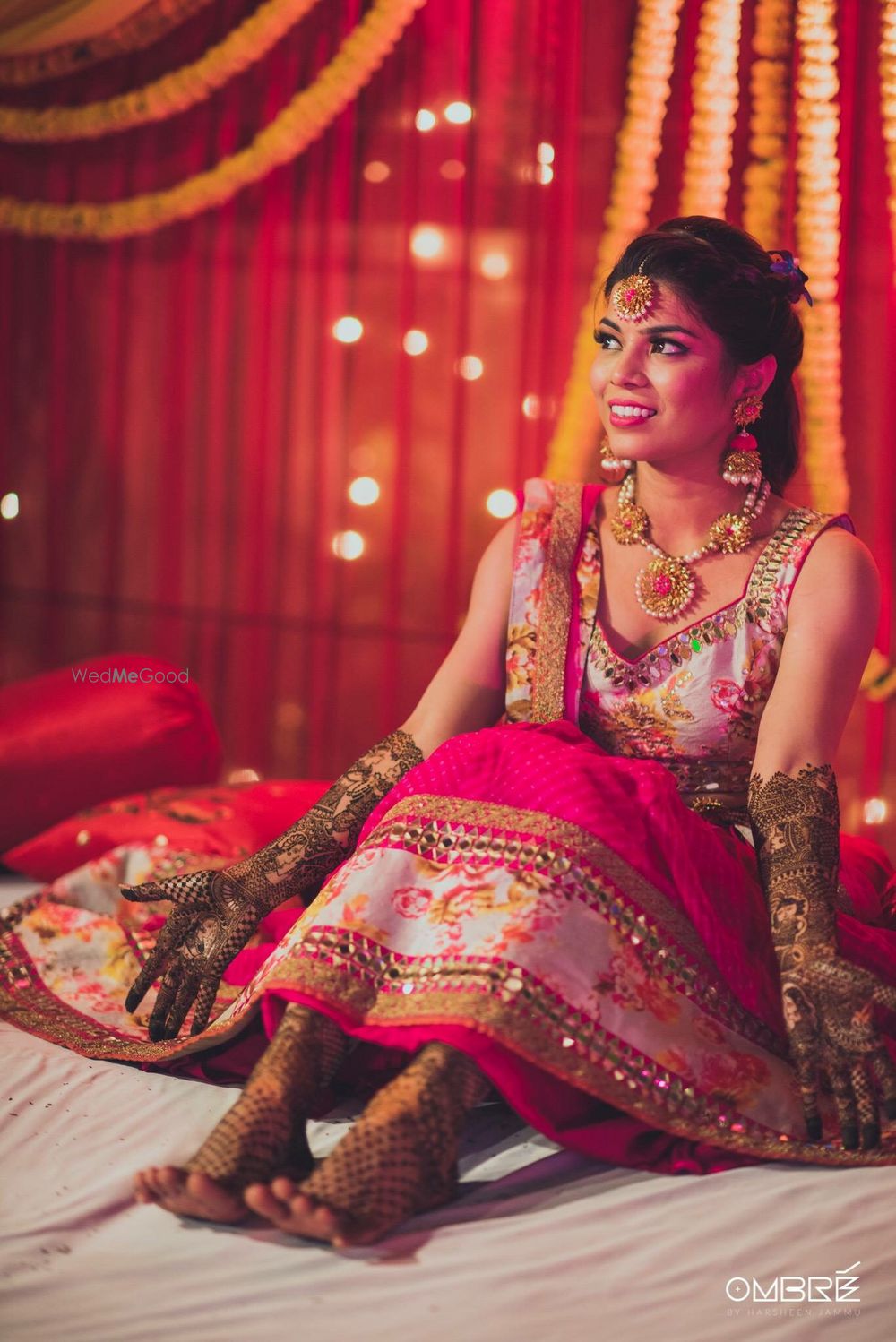 Photo of Bride on her mehendi function