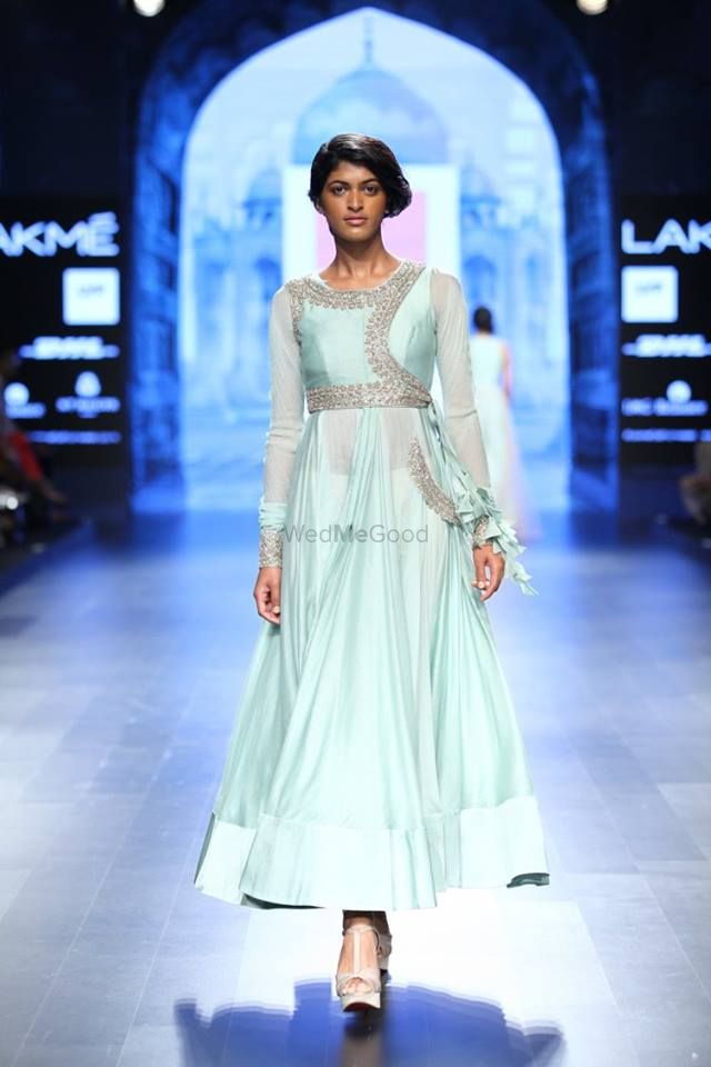 Photo of pastel blue anarkali