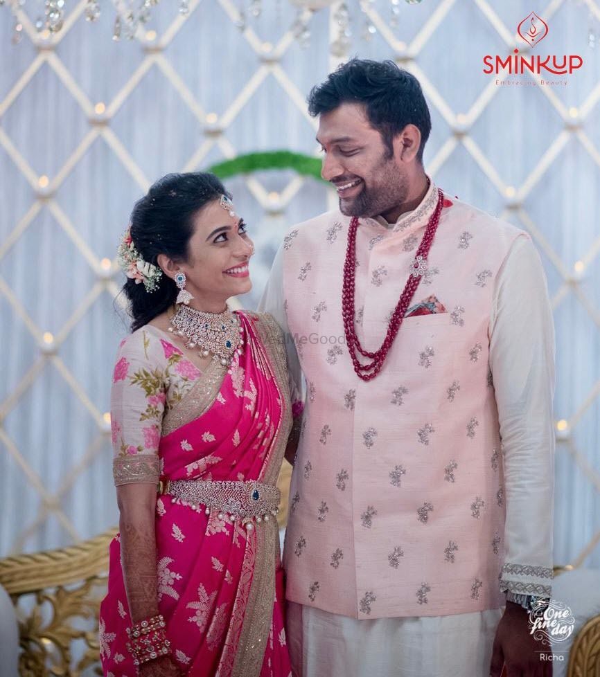 Photo From Sindhu + Nihar Engagement - By Sminkup Makeup Studio