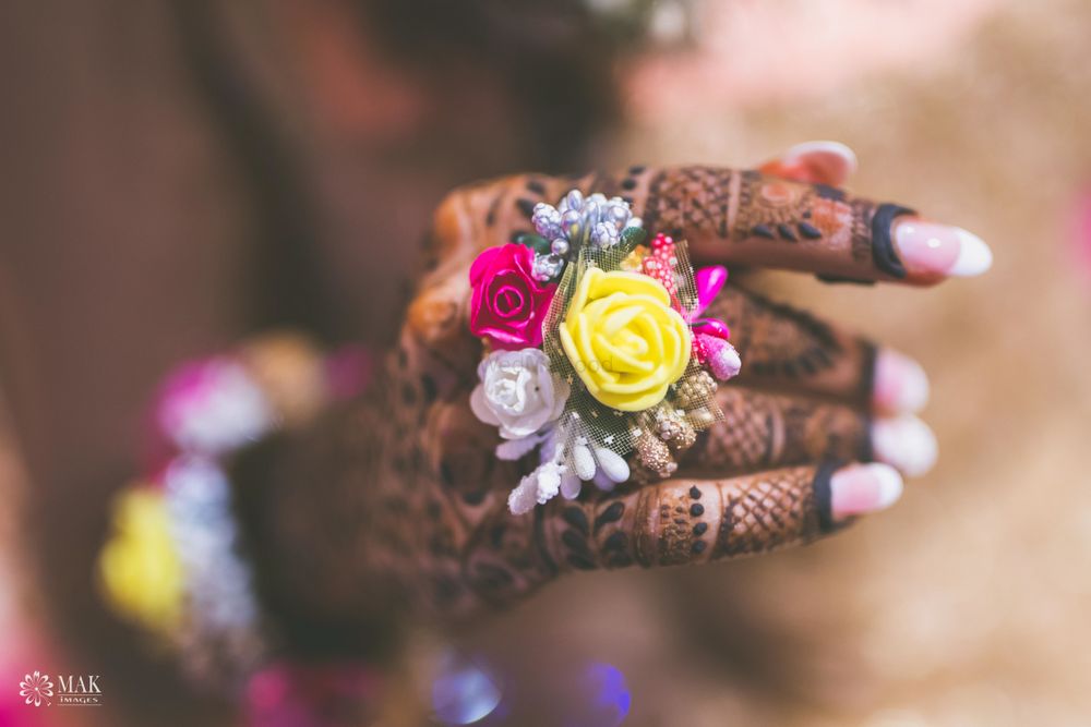 Photo of Floral jewellery ring for mehendi