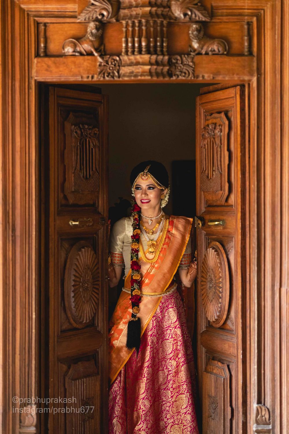 Photo of A south Indian bride portrait shot