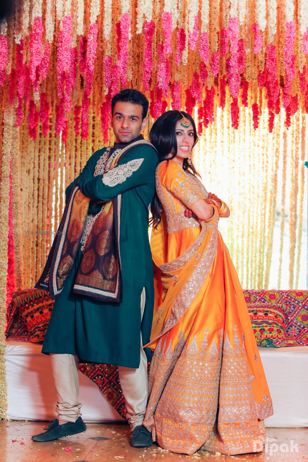 Photo of Bride and Groom on Mehendi function
