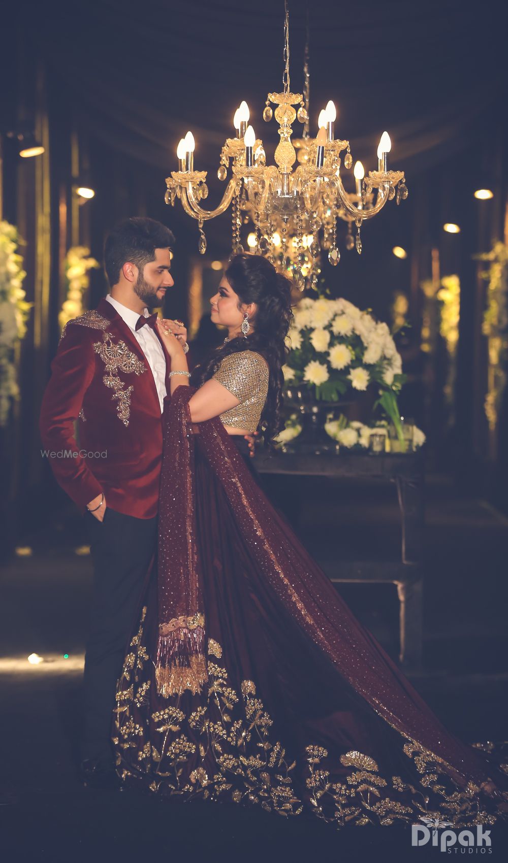 Photo of wine colored lehenga by Manish Malhotra