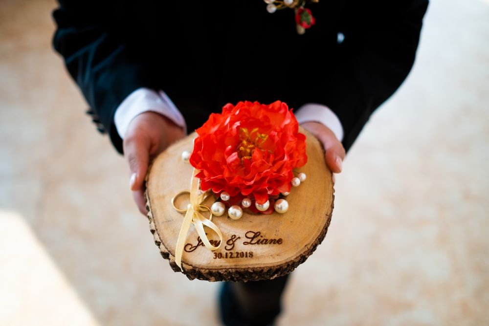 Photo of A really creative engagement ring tray!