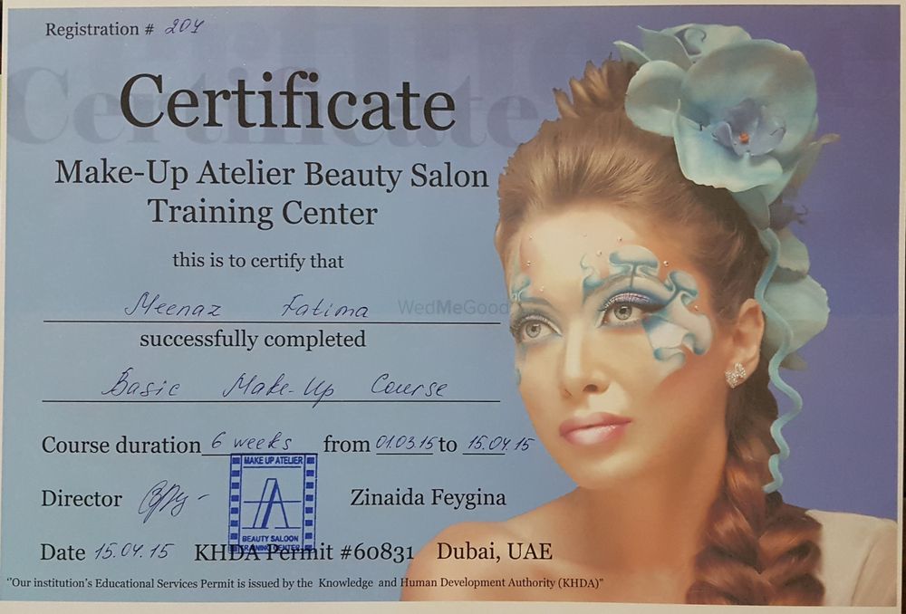 Photo From Certificates - By Meenaz Makeup