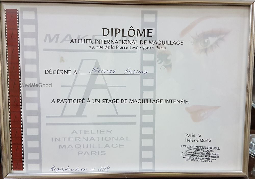 Photo From Certificates - By Meenaz Makeup