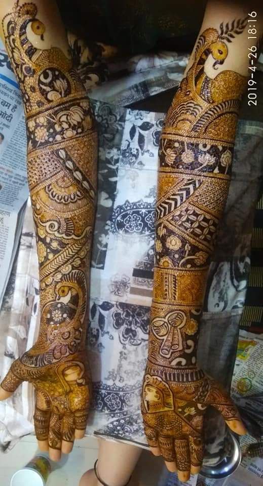 Photo From best bridal mehandi dzines - By Saksham Mehandi Art