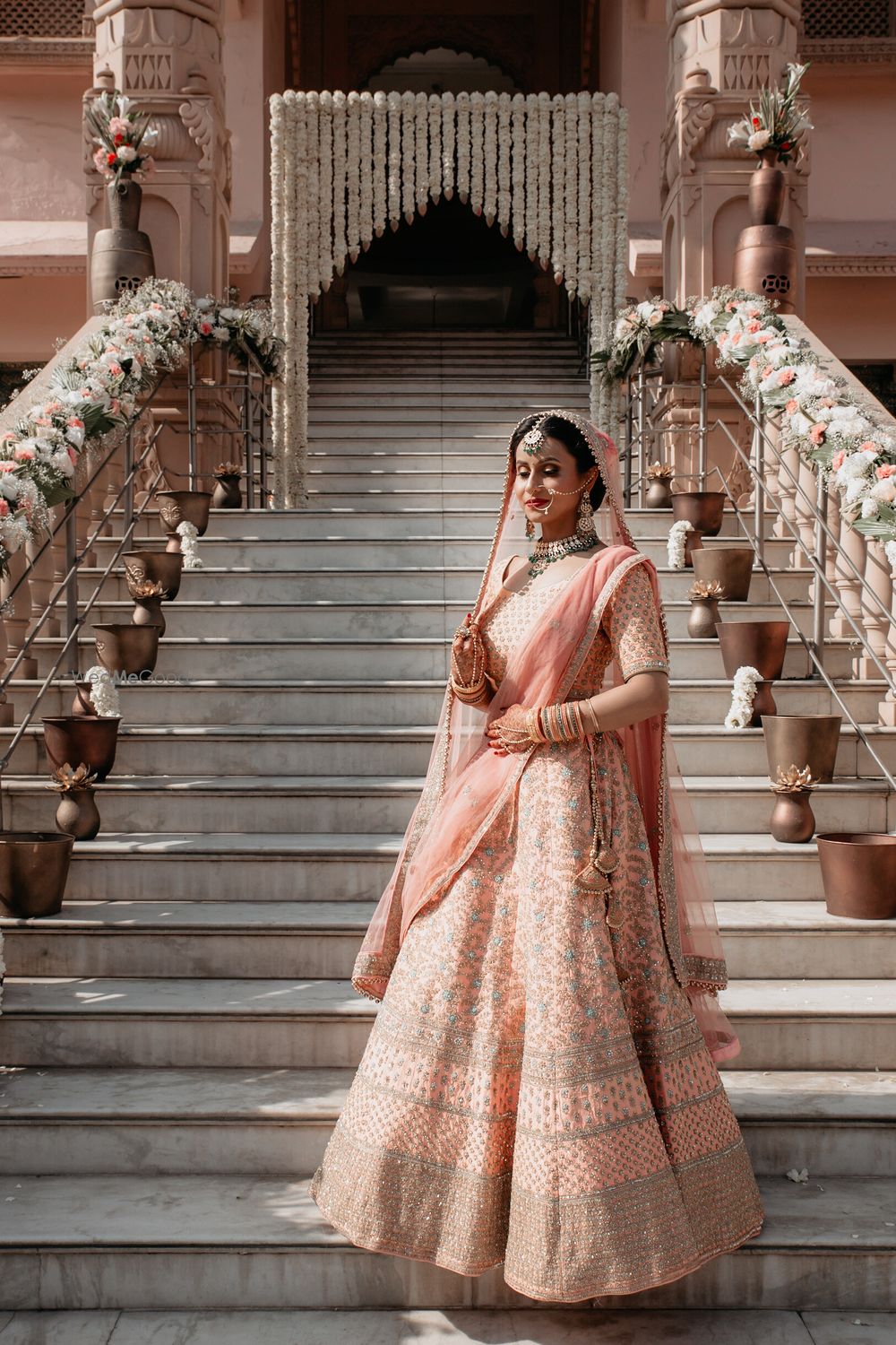 Photo of Pastel bridal lehenga