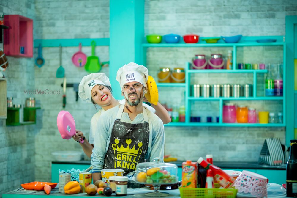 Photo of Cooking pre wedding shoot in the kitchen