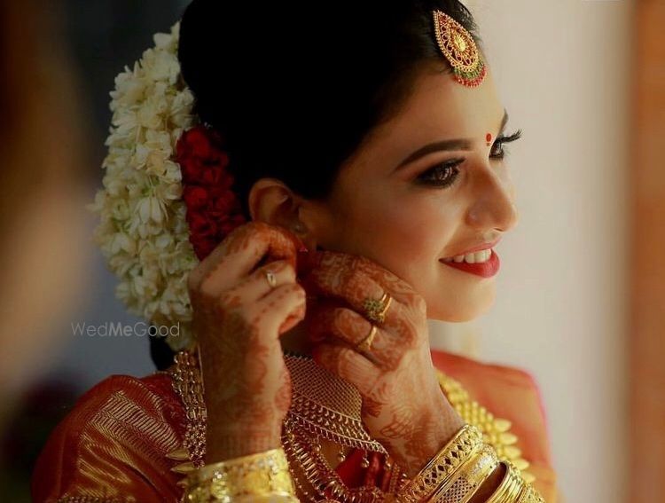 Photo From gold nd red South Indian look  - By 9C Glam