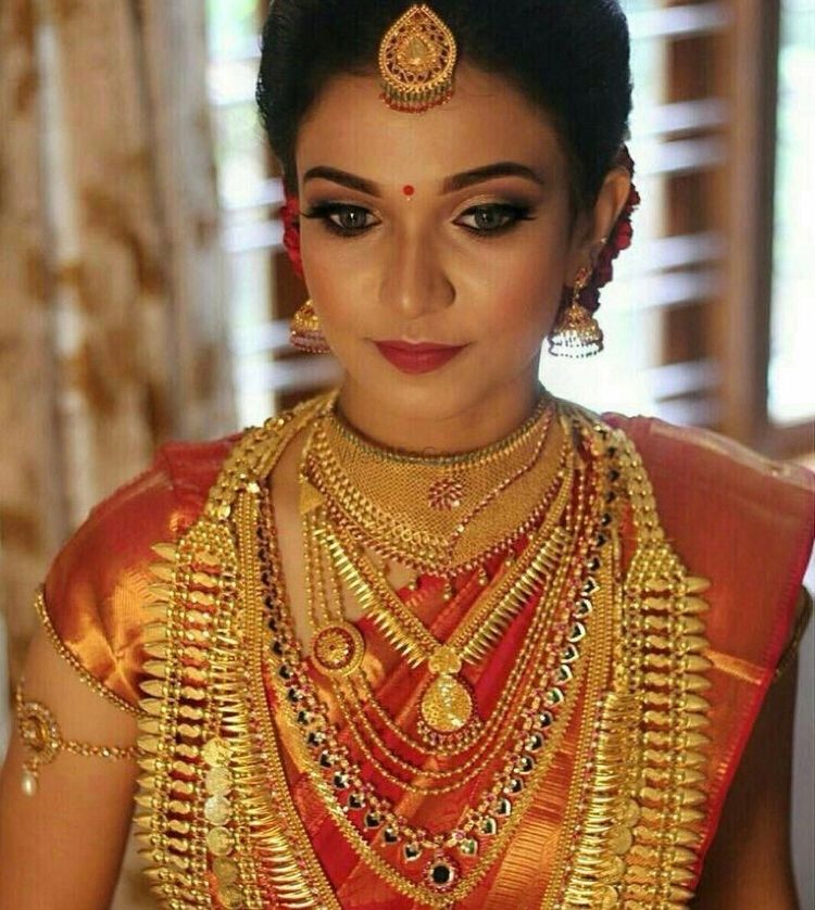 Photo From gold nd red South Indian look  - By 9C Glam