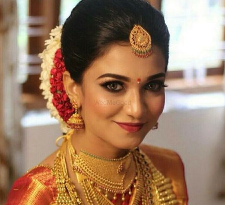Photo From gold nd red South Indian look  - By 9C Glam