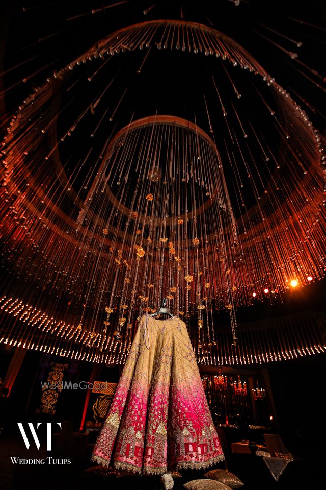 Photo of A beautiful lehenga shot.