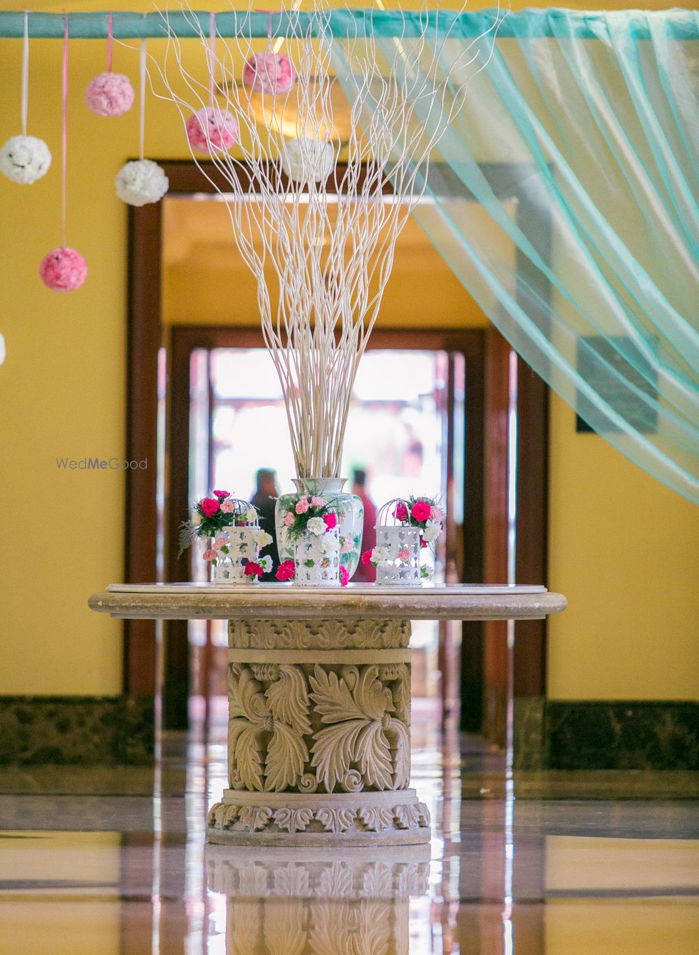 Photo of Pastel Inspired Decor with White and Pink Balls