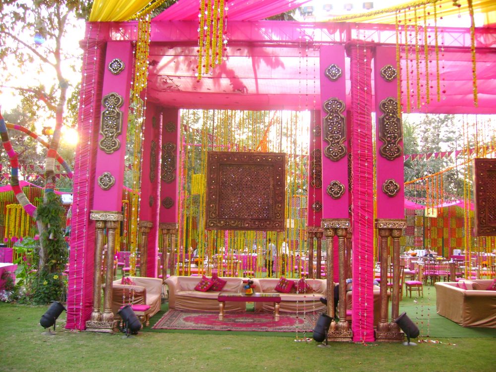 Photo of Pink and Yellow Themed Mehendi