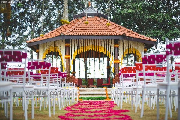 Photo of Rose Petals Entrance and Genda Phool Mandap