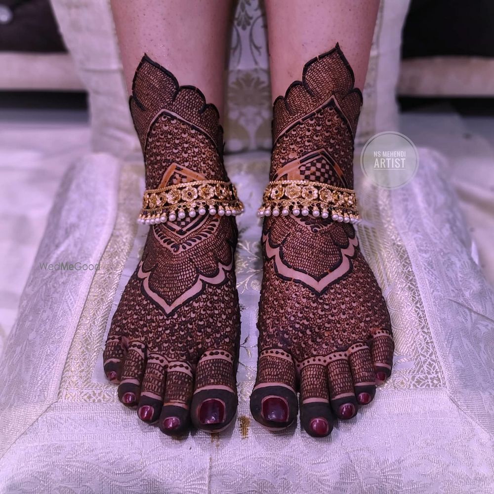 Photo From Bridal Legs Designs - By NS Mehendi Artist