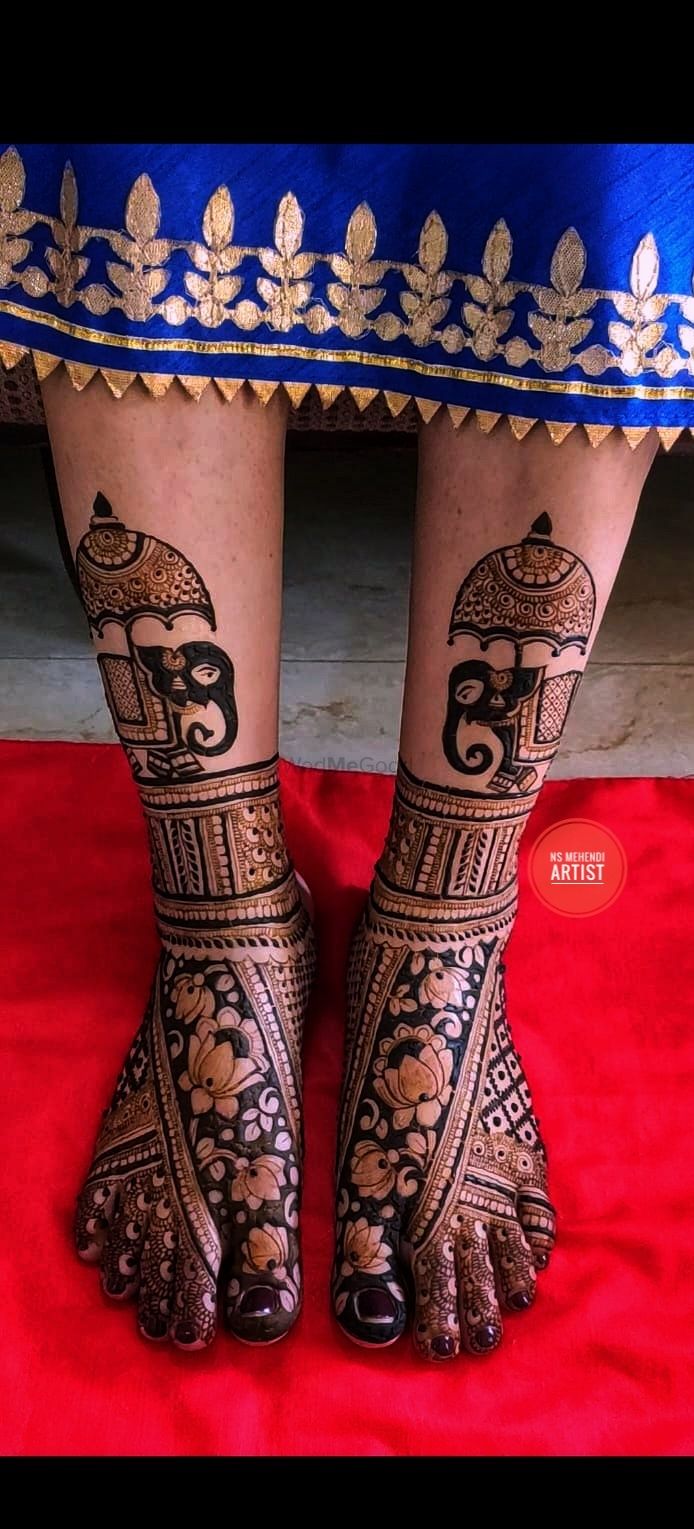 Photo From Bridal Legs Designs - By NS Mehendi Artist