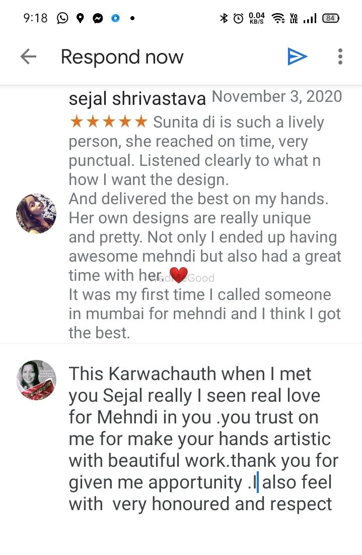 Photo From FEEDBACK FROM BRIDES - By Art of Mehndi by Sunita Kenia