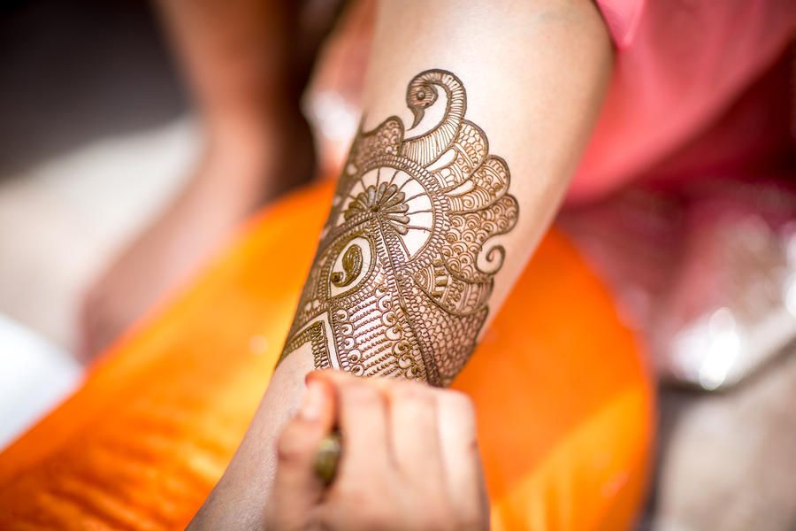 Photo of Bridal Hand Mehendi - Peacock and Ambi Design