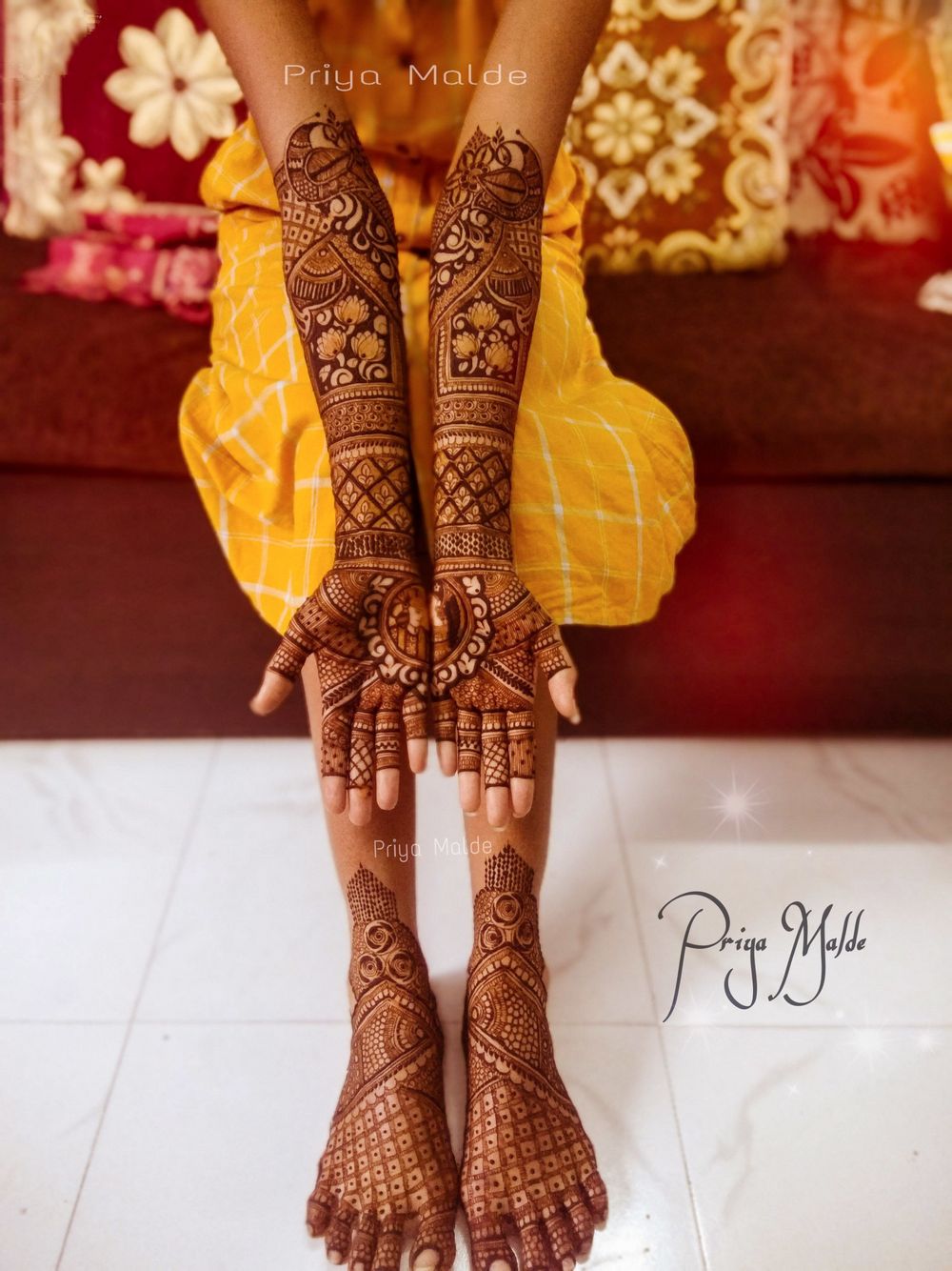Photo From Priyanka's Bridal - By Priya Mehendi Artist