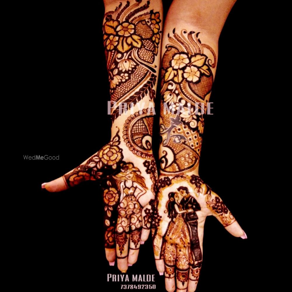 Photo From Engagement Mehndi✨ - By Priya Mehendi Artist