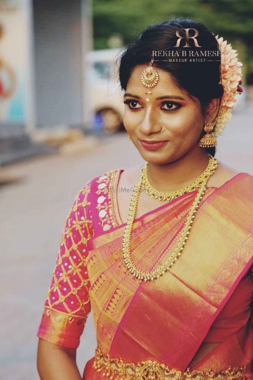 Photo From Engagement makeup of Gokulapriya - By Makeup by Rekha B Ramesh