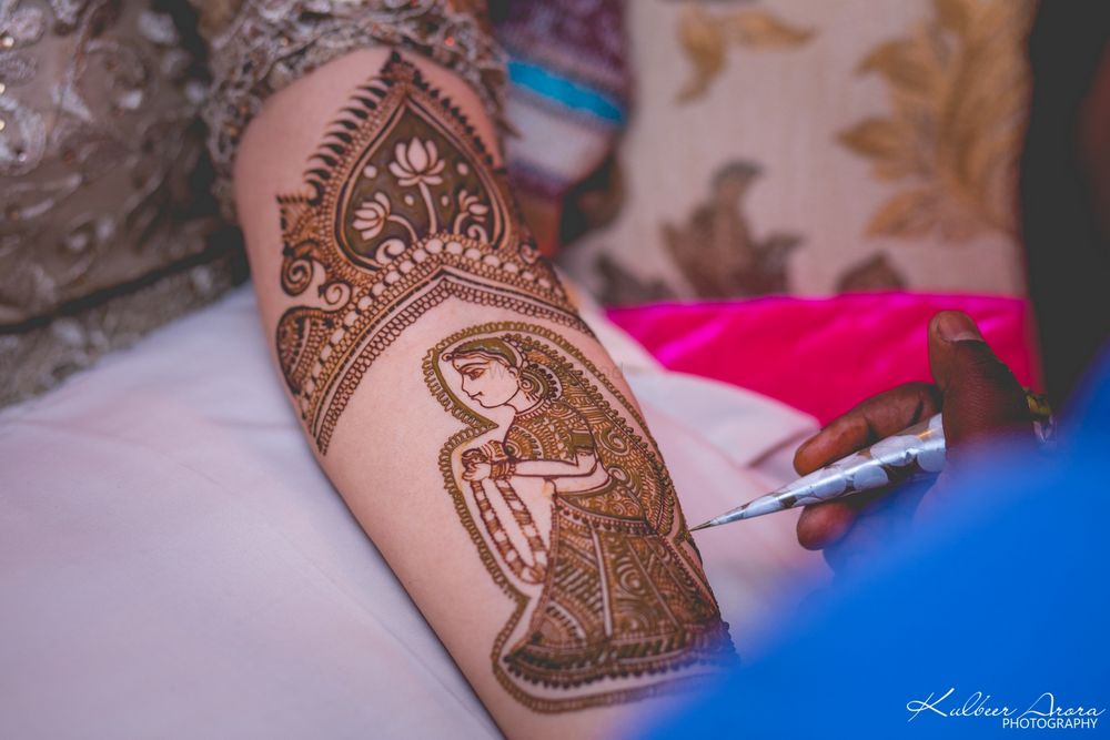 Photo of Bridal Hand Rajasthani Mehendi Design