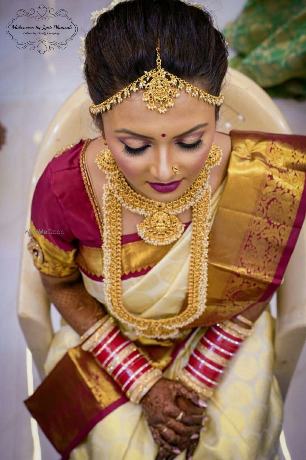 Photo From South Indian Look - By Makeovers by Jyoti Bhansali