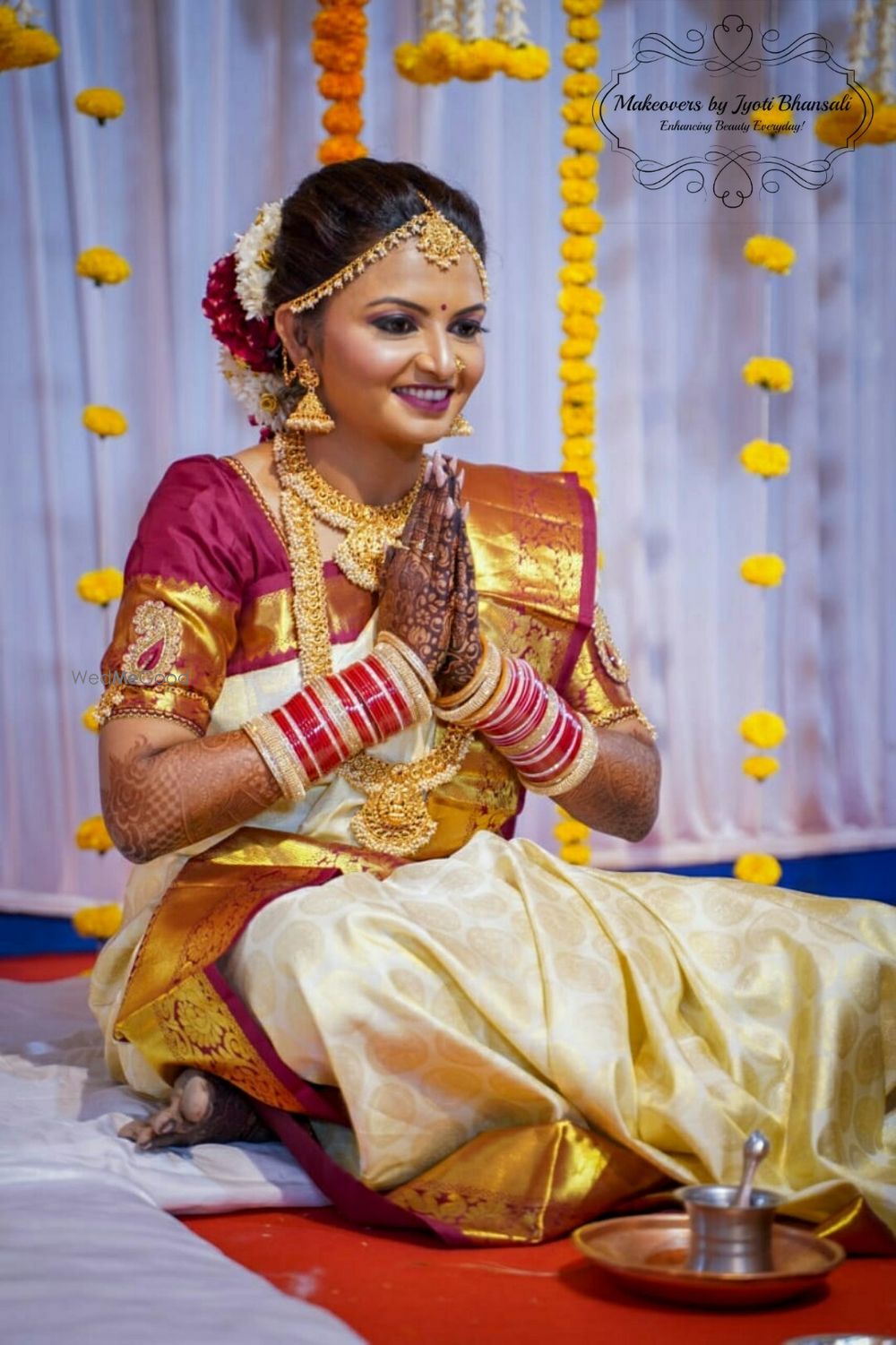 Photo From South Indian Look - By Makeovers by Jyoti Bhansali