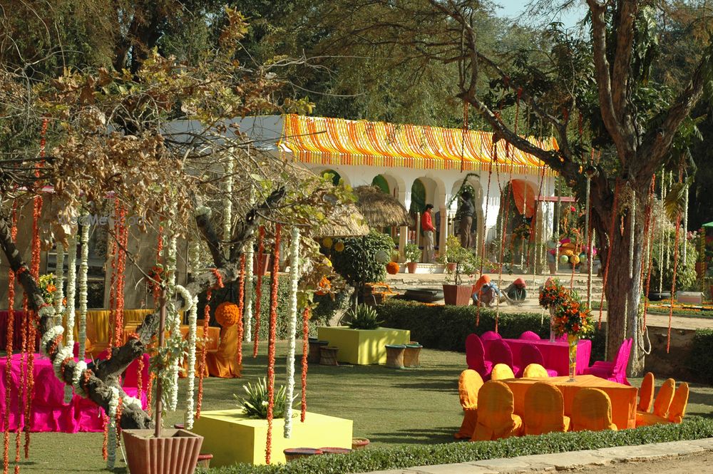 Photo From Beautiful Outdoor Mehendi setup at Jaipur - By Myra Events & Wedding Planners