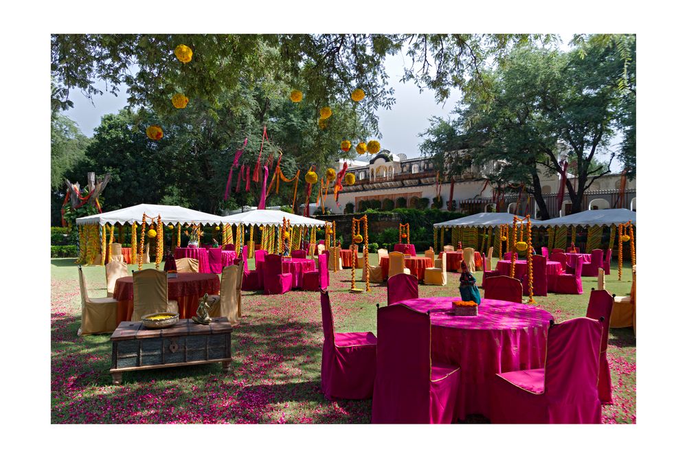 Photo From Beautiful Outdoor Mehendi setup at Jaipur - By Myra Events & Wedding Planners