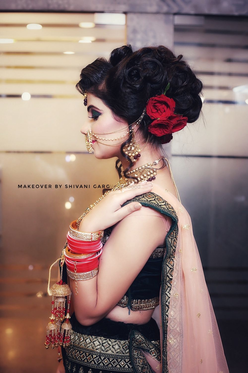Photo From Bride in green smokey look - By Makeover by Shivani Garg