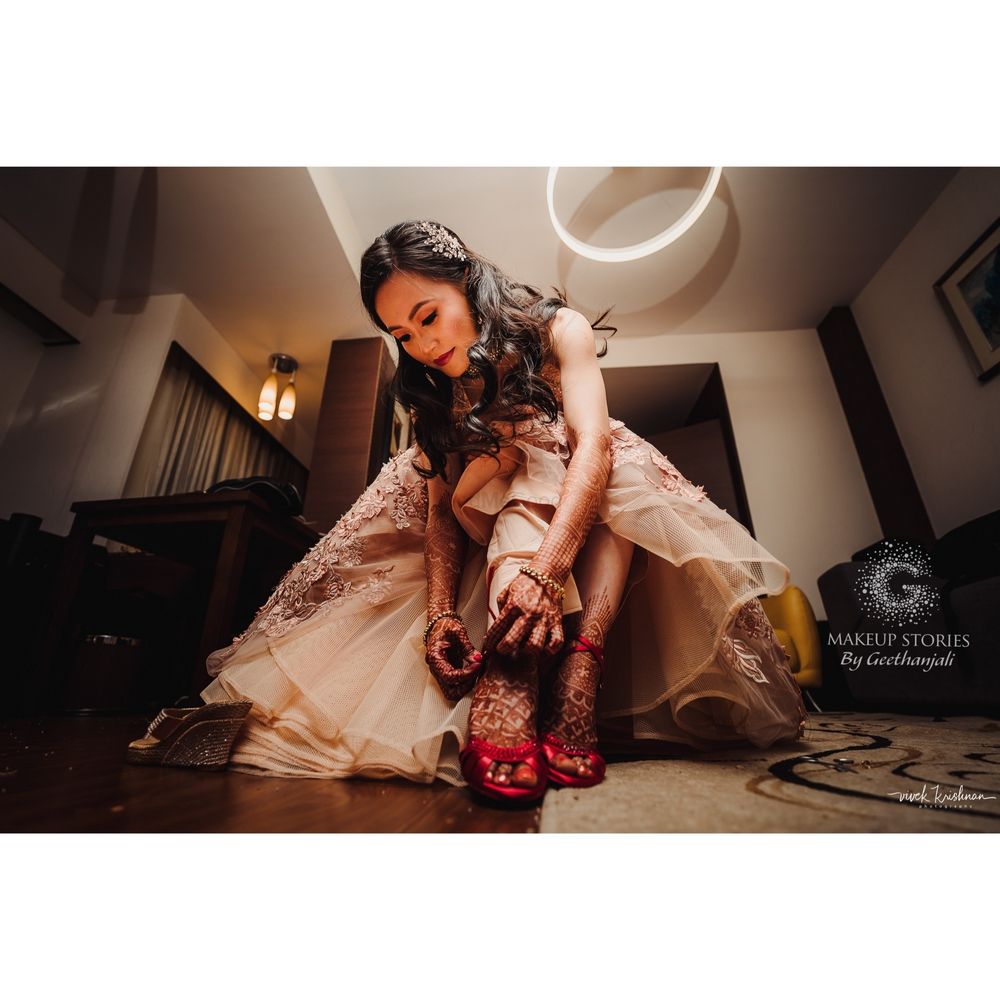 Photo From Yuechi's reception - By Makeup Stories by Geethanjali