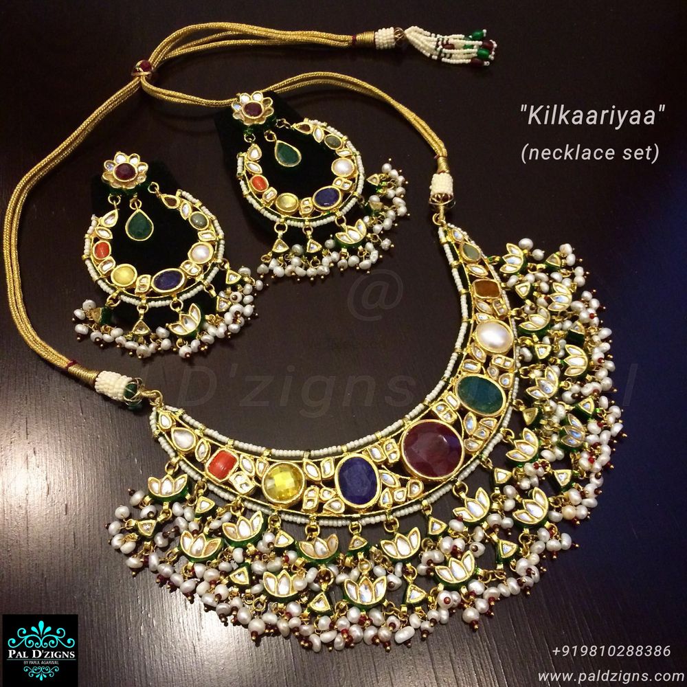 Photo of Polki Navrattan necklace