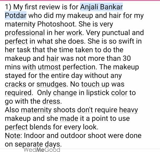 Photo From Reviews - By Anjali Potdar Makeup Artist and Hairstylist