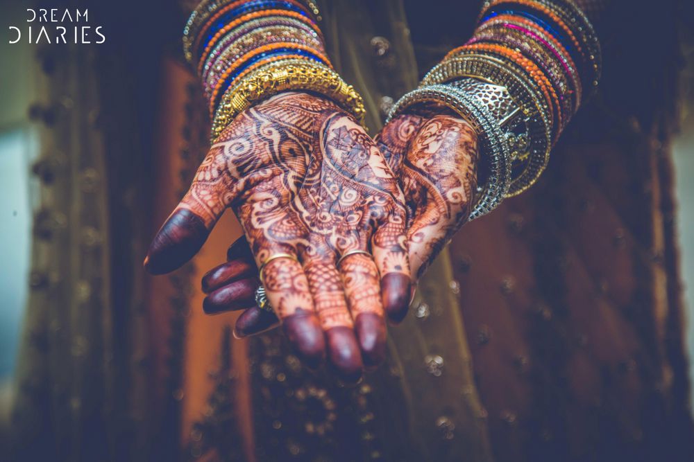 Photo of Bridal Hand Mehendi Designs with Bangles
