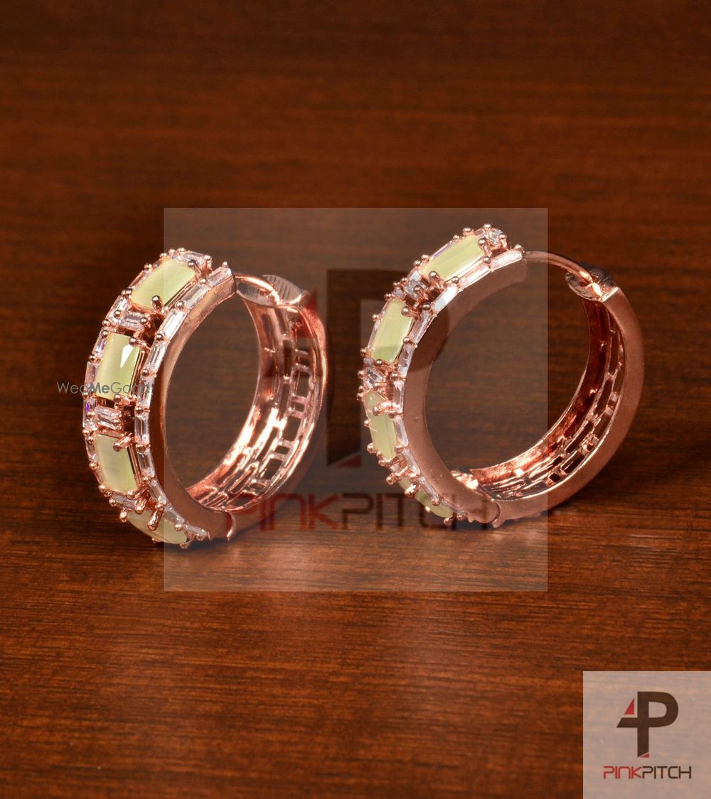 Photo From American Diamond and Semi precious Stone Embellished Earrings - By Pink Pitch