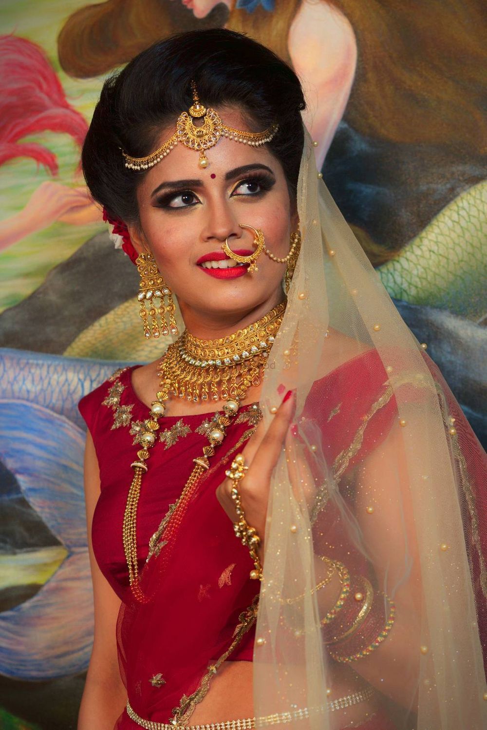 Photo From North Indian Bridal Photoshoot - By Makeovers By Geetha