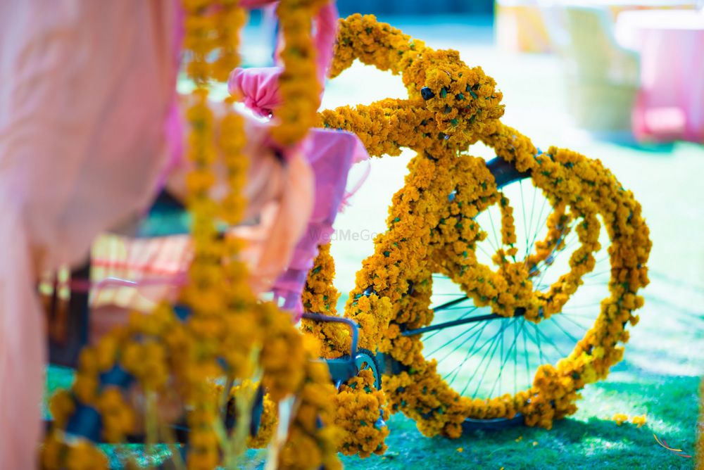 Photo of Floral Bicycle Decor